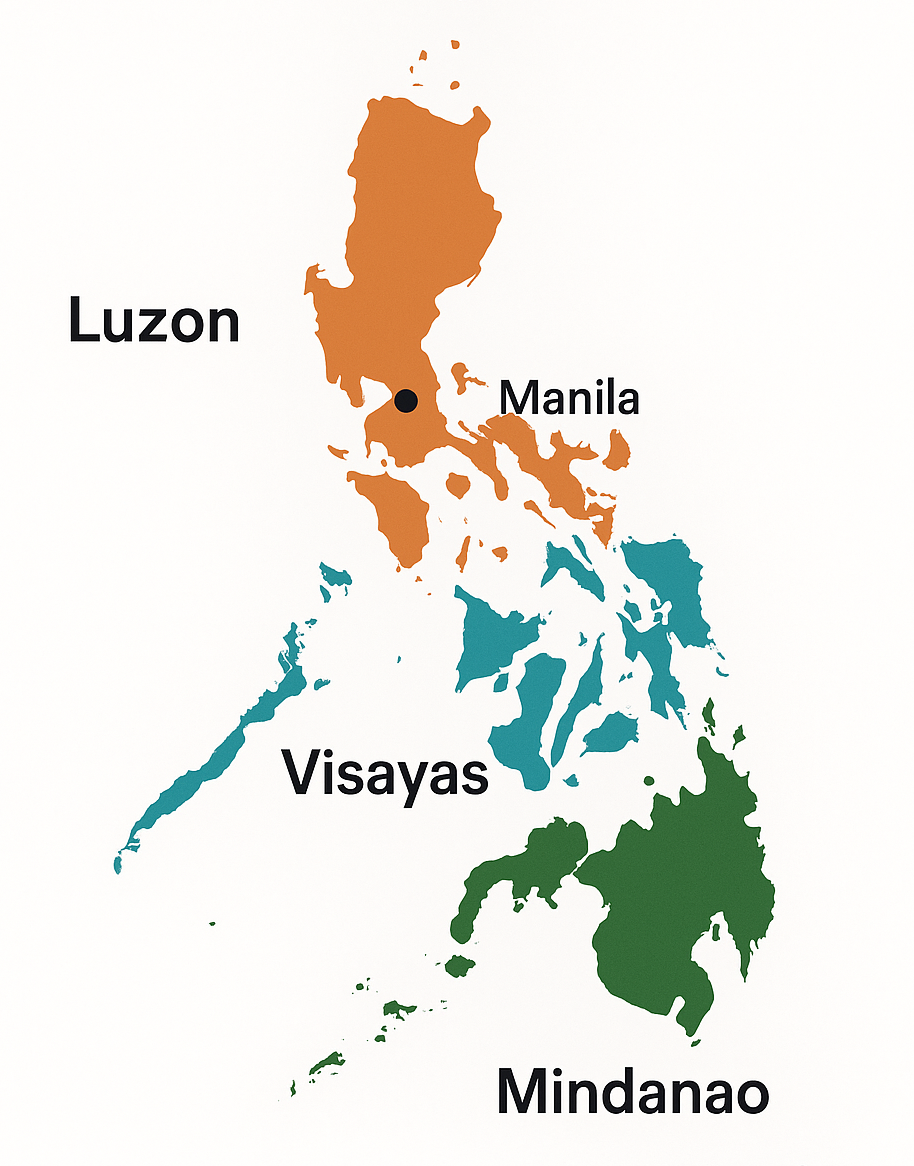 three island resion of philipins